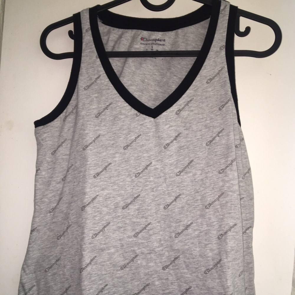Champion gray logo tank top